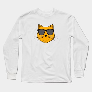 Cool Coffee Cat Long Sleeve T-Shirt